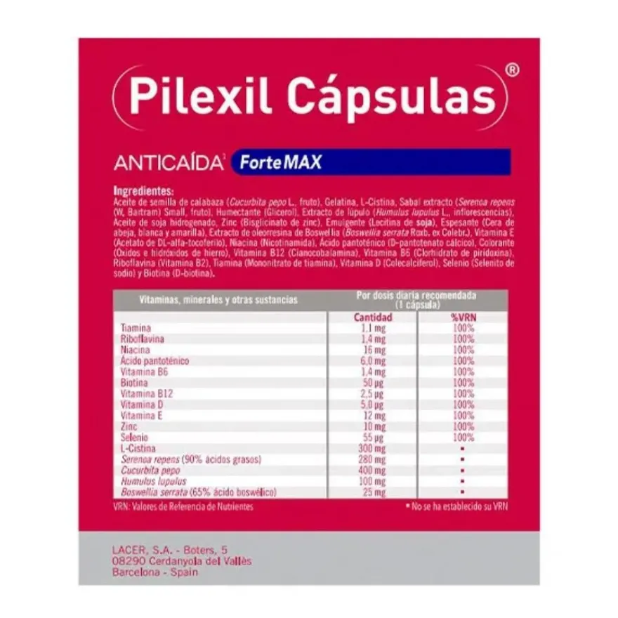 Pilexil Anticaída DUPLO 2x100 Cápsulas