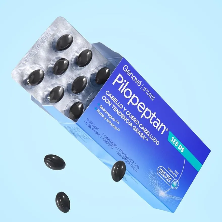 Pilopeptan Seb DS Suplemento Caspa y Dermatitis Seborreica 30 Cápsulas
