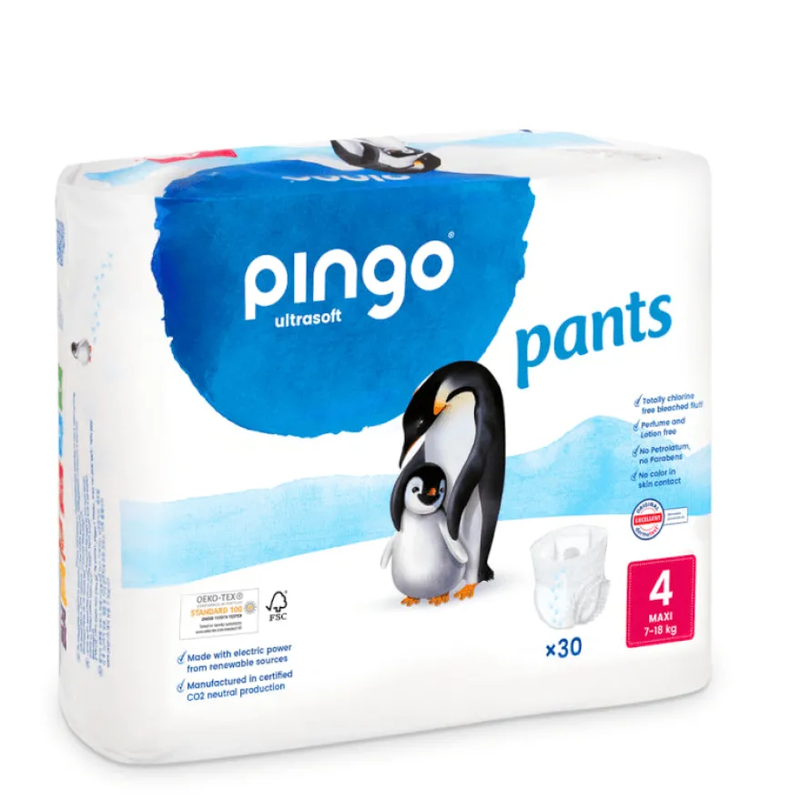 Pingo Pañales-Braguitas Ecológicos Talla 4 30 uds