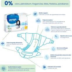 Pingo Pañales Ecológicos Talla 2 Mini 42 uds
