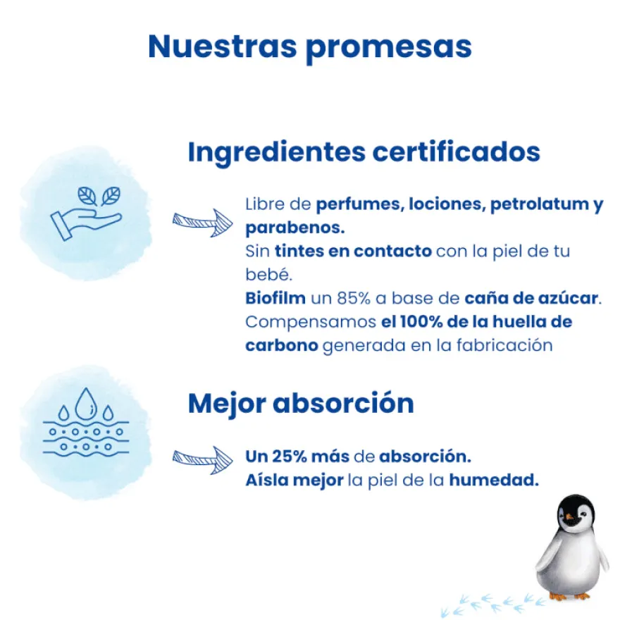 Pingo Pañales Ecológicos Talla 2 Mini 42 uds