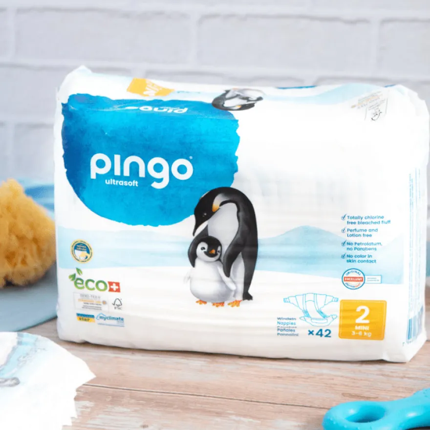 Pingo Pañales Ecológicos Talla 2 Mini 42 uds