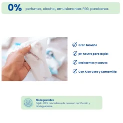 Pingo Toallitas Biodegradables sin Perfume 80 uds