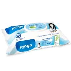 Pingo Toallitas Biodegradables sin Perfume 80 uds