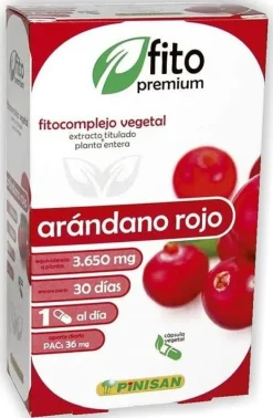 Pinisan Fitopremium Arándano Rojo 30 Cápsulas