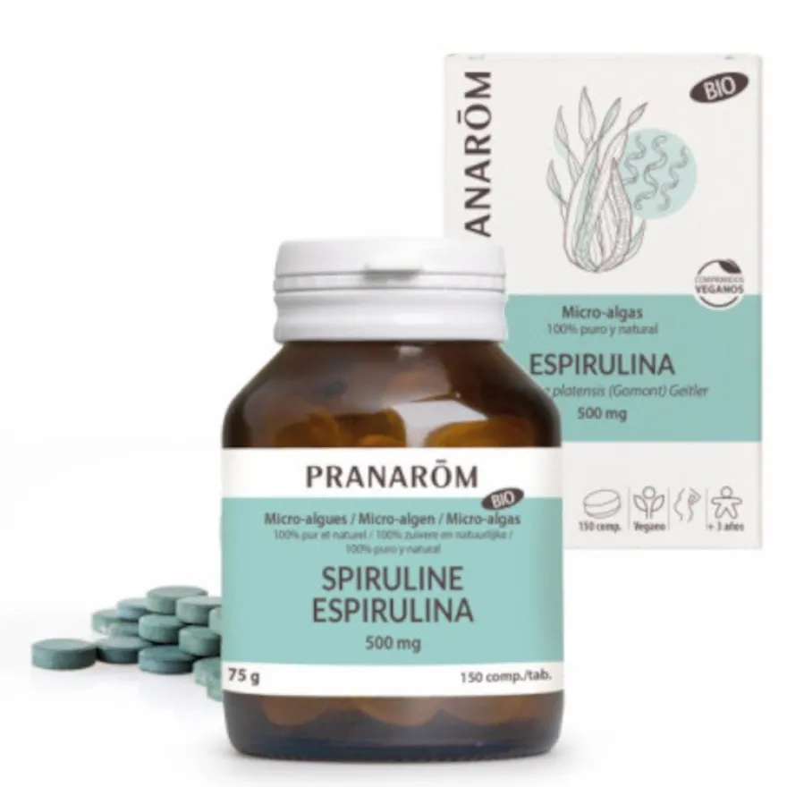 Pranarom Espirulina Micro Algas 500 mg 150 Comprimidos