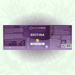 Premium Gummies Biotina Suplemento Pelo Piel Uñas 60 Gominolas