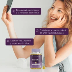 Premium Gummies Biotina Suplemento Pelo Piel Uñas 60 Gominolas