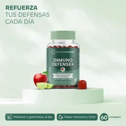 Premium Gummies Inmuno Defense+ Suplemento Defensas 60 Gominolas