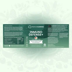 Premium Gummies Inmuno Defense+ Suplemento Defensas 60 Gominolas