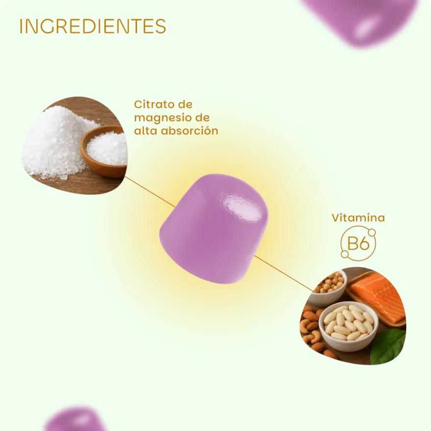 Premium Gummies Magnesio Suplemento 60 Gominolas