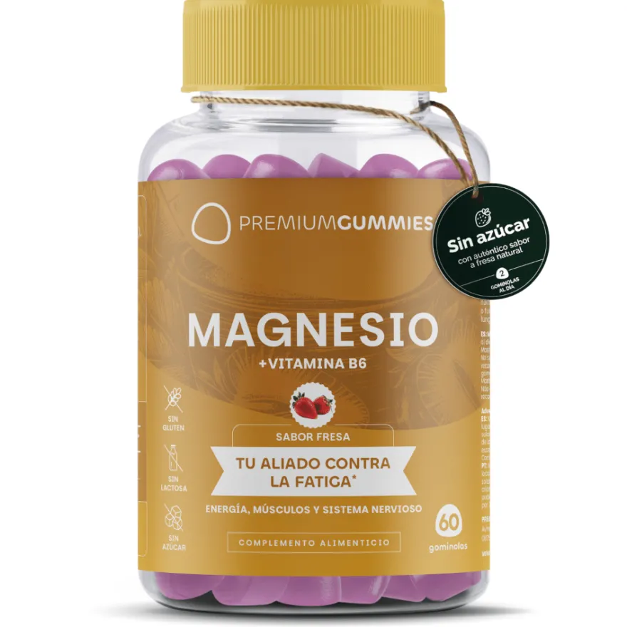 Premium Gummies Magnesio Suplemento 60 Gominolas