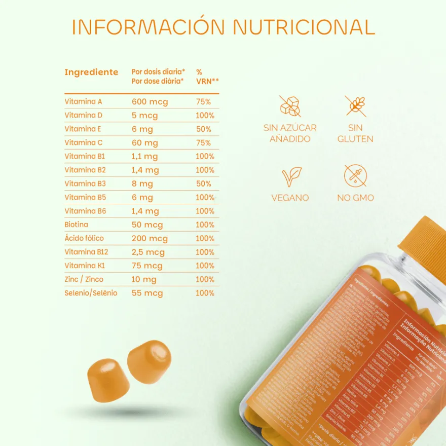 Premium Gummies Multivit Boost Multivitamínico 60 Gominolas