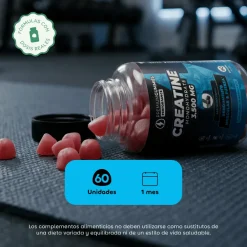 Premium Gummies Performance Creatine Suplemento Creatina 3.500 mg 60 Gominolas