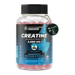 Premium Gummies Performance Creatine Suplemento Creatina 3.500 mg 60 Gominolas