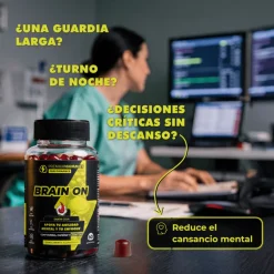 Premium Gummies Performance Brain On Suplemento Concentración 60 Gominolas