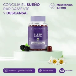 Premium Gummies Sleep Suplemento Melatonina 60 Gominolas