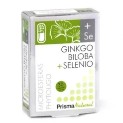 Prisma Natural Ginkgo Biloba + Selenio Microesferas Phytoligo 30 Cápsulas