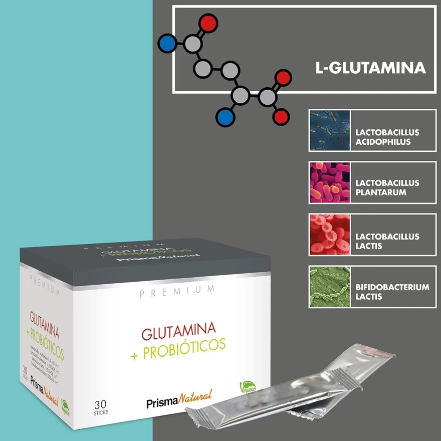 Prisma Premiun Glutamina + Probióticos 30 Stick
