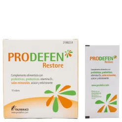 Prodefen Restore Probiótico Prebiótico Vit D 10 sobres