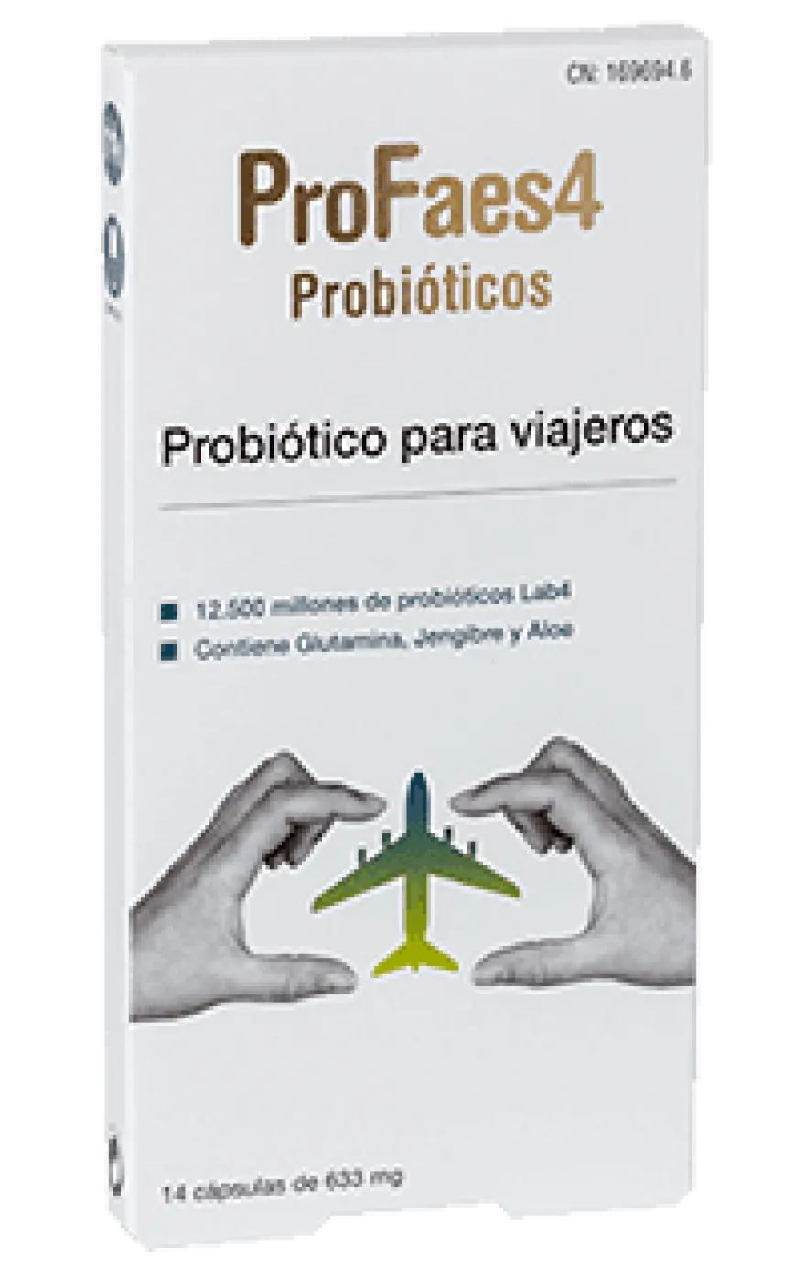PROFAES4 Probióticos Para Viajeros 14 Caps
