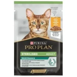 Purina Cat Chow Feline Esterilizado Húmedo Pollo Berenjena 85g