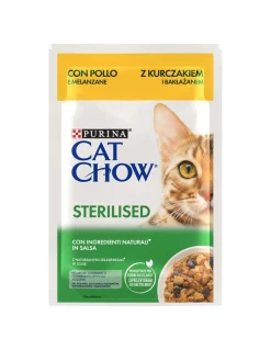 Purina Cat Chow Sterilised Pollo&Berenjena 26x85g