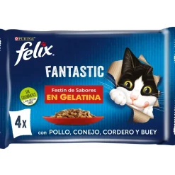 Purina Felix Fantastic Carnes 12x(4x85g)