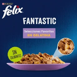 Purina Felix Fantastic Surtido Gel 12x(4x85g)