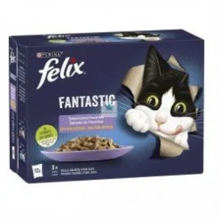 Purina Felix Feline Fantastic Alimento Húmedo para Gatos 48 sobres de 85g