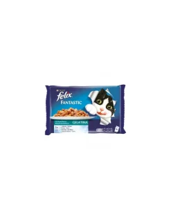 Purina Felix Feline Fantastic Festin Del Mar Comida Húmeda 12 sobres de 85g