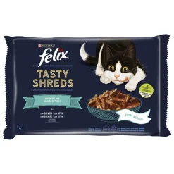 Purina Felix Tasty Shreds Salmon&Atun 12x(4x80g)