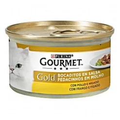 Purina Gourmet Gold Bocaditos Pollo&Higado 24x85g