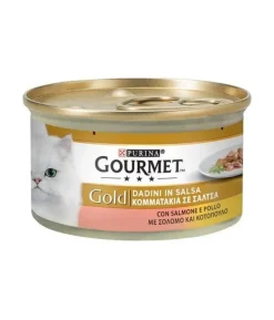 Purina Gourmet Gold Bocaditos Salmon&Pollo 24x85g