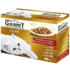 Purina Gourmet Gold Bocaditos en Salsa Surtido 12 x 85 g