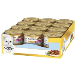 Purina Gourmet Gold Doble Placer Alimento Húmedo para Gatos 24 x 85g