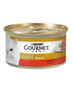 Purina Gourmet Gold Mousse Buey Alimento Húmedo para Gatos 85g