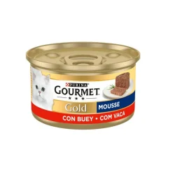 Purina Gourmet Gold Mousse Buey Alimento Húmedo para Gatos 85g