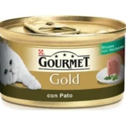 Purina Gourmet Gold Mousse Pato Espinaca Húmeda 85g