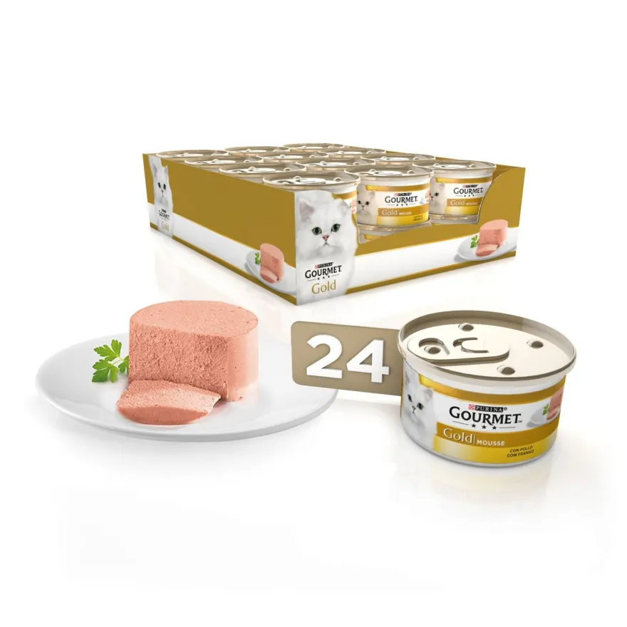 Purina Gourmet Gold Mousse Pollo 24x85g