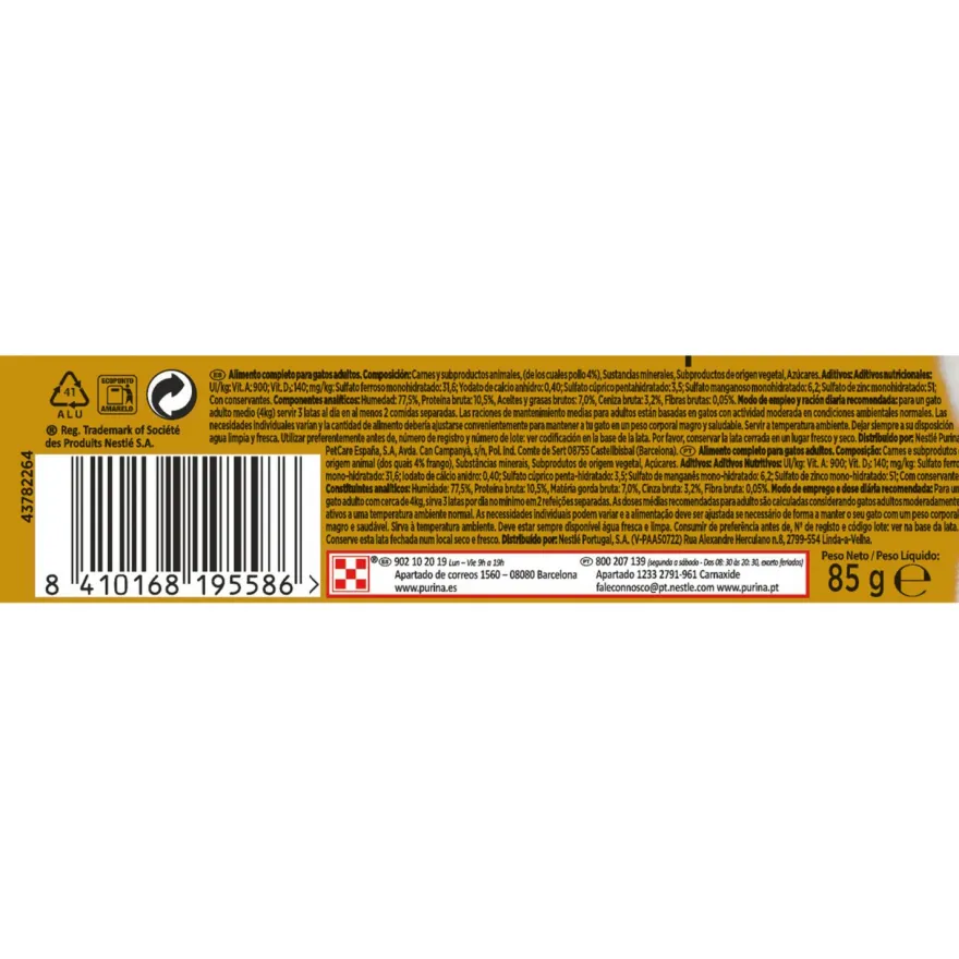 Purina Gourmet Gold Mousse Pollo 24x85g