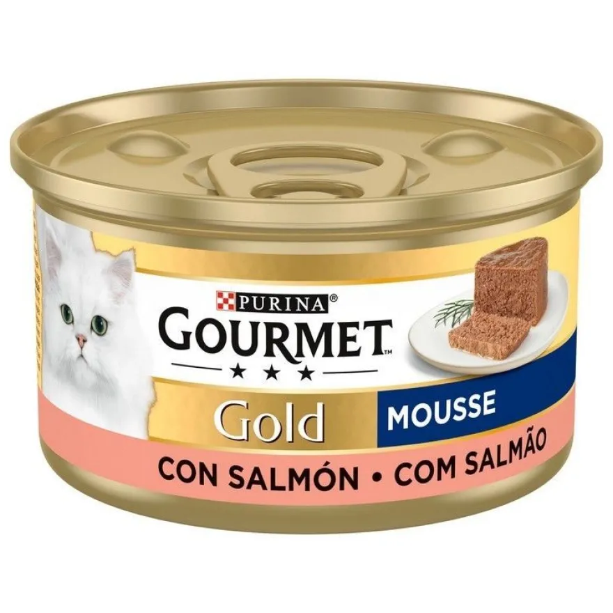 Purina Gourmet Gold Mousse Salmon 24x85g