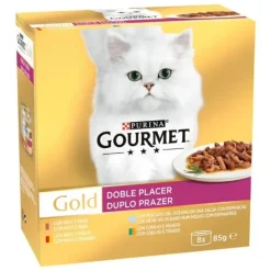 Purina Gourmet Gold Multi Doble Placer Surtido Comida Húmeda 8x85g