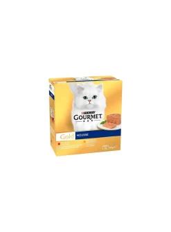 Purina Gourmet Gold Multi Mega D Mousse Húmeda Gato 12x85g