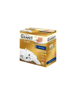 Purina Gourmet Gold Multi Mousse Alimento Húmedo para Gatos 12 x 85g