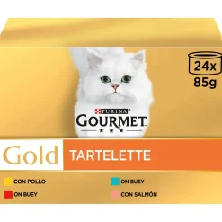 Purina Gourmet Gold Multi Tartalette Alimento Húmedo para Gatos 24 latas de 85g