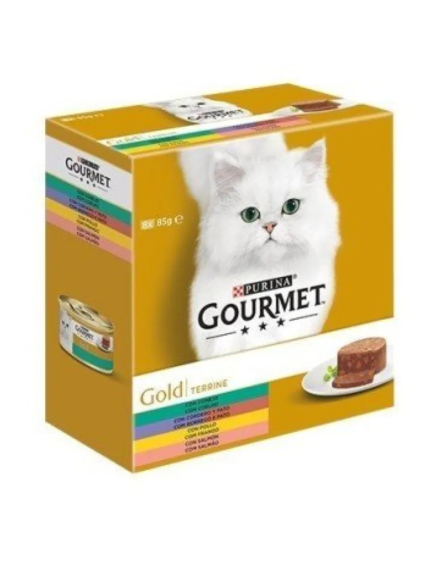Purina Gourmet Gold Multi Terrine Surtido 8x85g