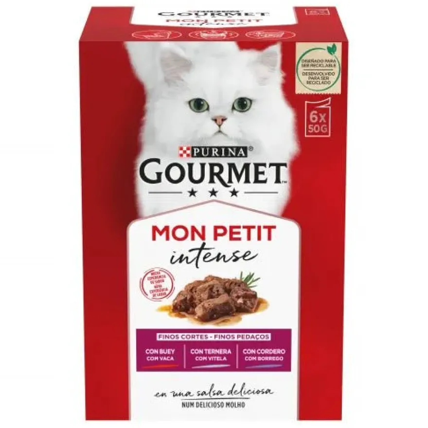 Purina Gourmet Mon Petit Húmedo Carnes 6 ud
