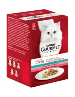 Purina Gourmet Mon Petit Pescados, Comida Húmeda para Gatos Adultos 6 sachets 300g