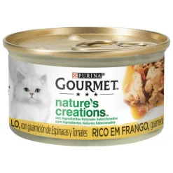 Purina Gourmet Nature's Creations Pollo Comida Húmeda para Gatos 24x85g